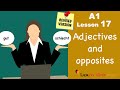 REVISED: A1 - Lesson 17 | Adjectives and Opposites | Adjektive und Gegenteile | Learn German