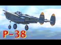 P-47 &amp;  P-38 Lightning Departing Hollister