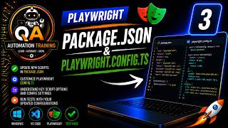 Playwright Package.json & Playwright.config.ts | Configure Scripts & Test Settings