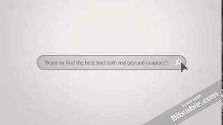 bedbathandbeyond coupon video 1