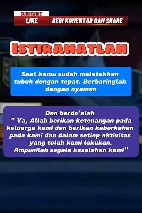 Berbaring dan istirahatlah #storywa #tidur #istirahat #quotes #motivasi #shorts