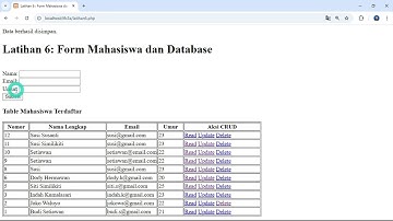 Tugas Membuat CRUD Sederhana | Pemrograman Web