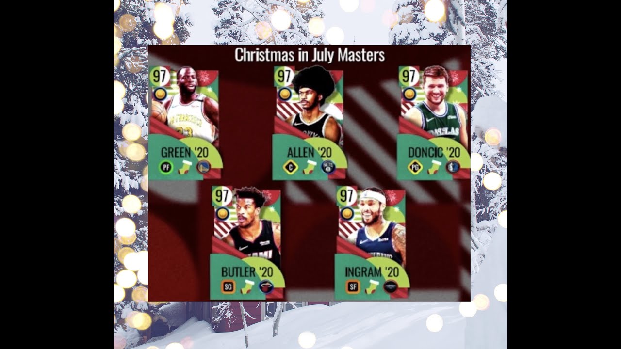 NEW PROMO REVEAL - CHRISTMAS IN JULY ! NBA LIVE MOBILE ! NBALM !