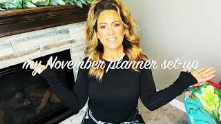 My November Planner Perfect Set-up! #plannerperfect #travelersnotebooks #planning