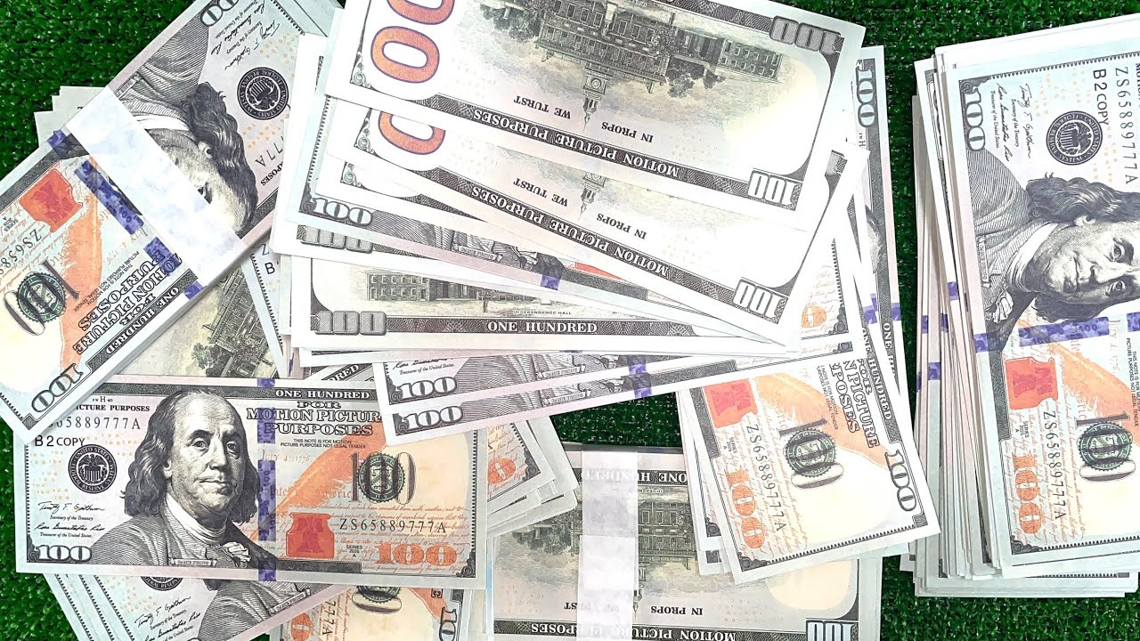 💵 Relaxing Money Handling  Counting New Dollar Bills ASMR –