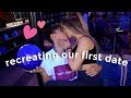 recreating our first date *cutest reaction*