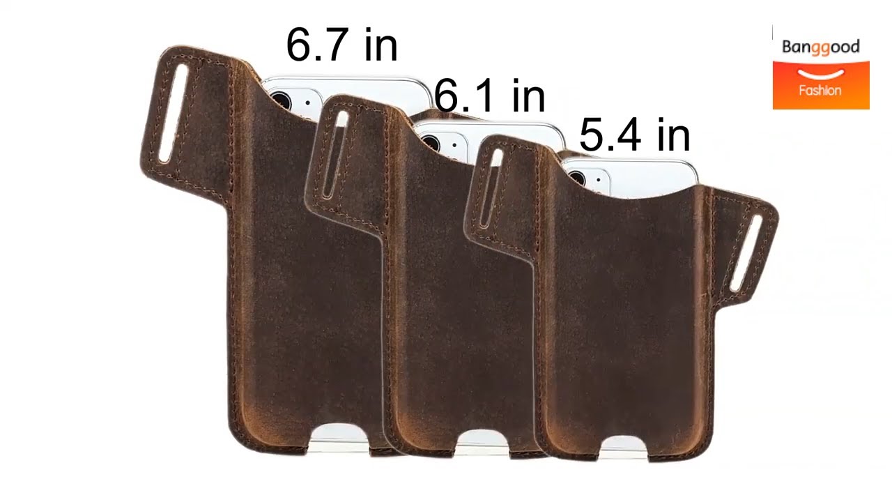 Men Genuine Leather 6.5 Inch Phone Bag丨Waist Bag丨Sling Bag - Banggood Fashion