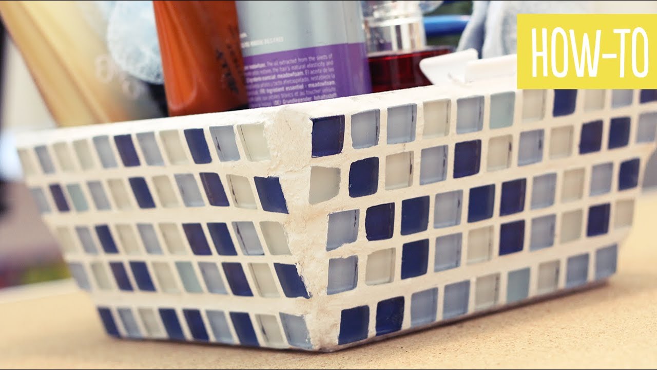 Organizador de baño con Mosaicos | Craftingeek* step by step tv show
