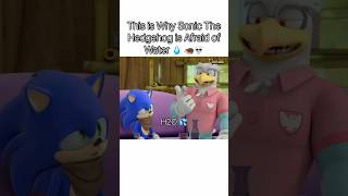 This is Why Sonic The Hedgehog is Afraid of Water 💧 🦔💀 #sonic #memes #shorts