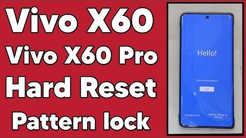 Vivo X60 Pro Hard Reset | How to Remove Pattern lock vico X60 | Vivo lock Remove