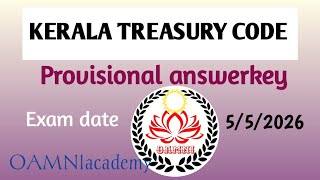 Kerala Treasury Code / Provisional answer key /OAMNI academy