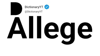 Allege Synonyms | Thesaurus | Similar Words