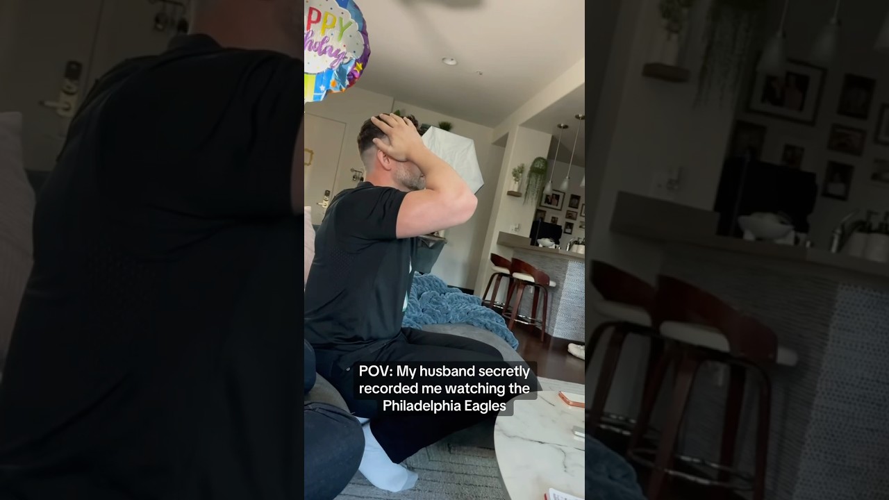 You think you’re calm… until the Eagles play 😭🏈