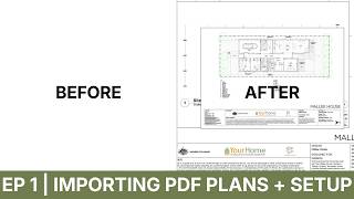 Vectorworks Landmark Tutorial - Importing PDF Plans