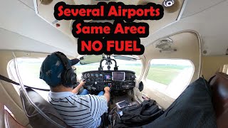 9 Airports WITHOUT FUEL on my way to Kentucky - A Bit Concerning!