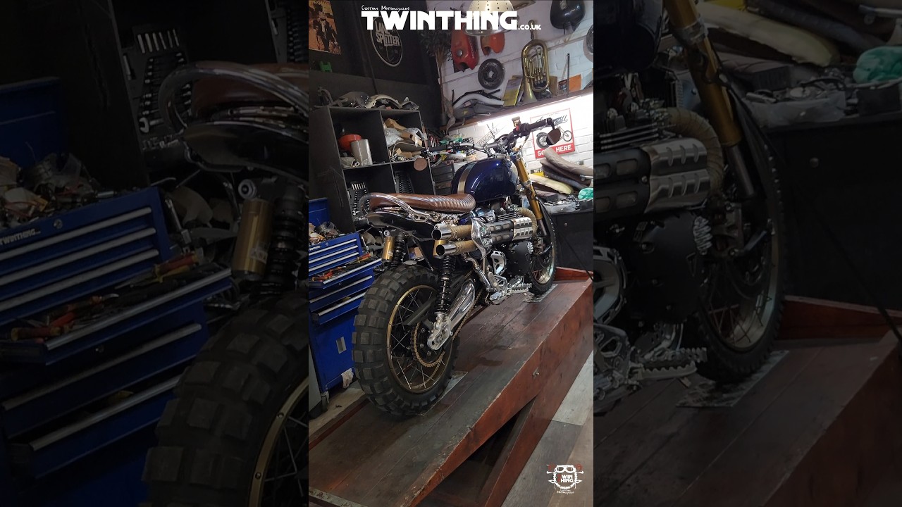 WORLDS 1ST NICKEL PLATED TRIUMPH SCRAMBLER XE