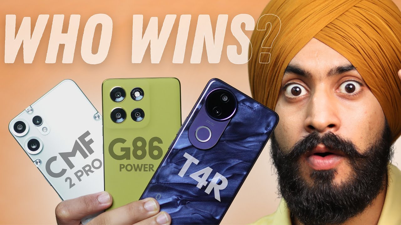 Best Camera Phone Under ₹20,000 | vivo T4R vs moto g86 Power vs CMF Phn 2 Pro |