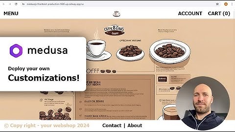 How to personalize you Railway hosted MedusaJS webshop