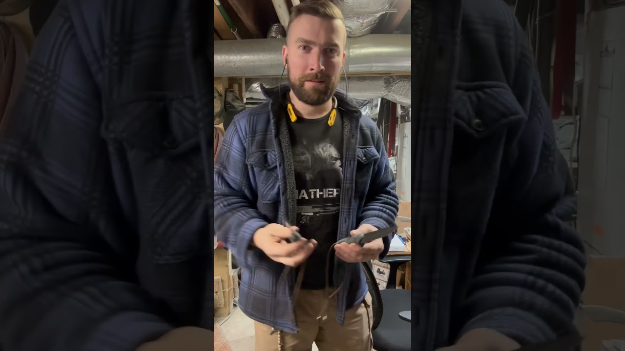 Logsplitting accident led to these two custom knives!! 