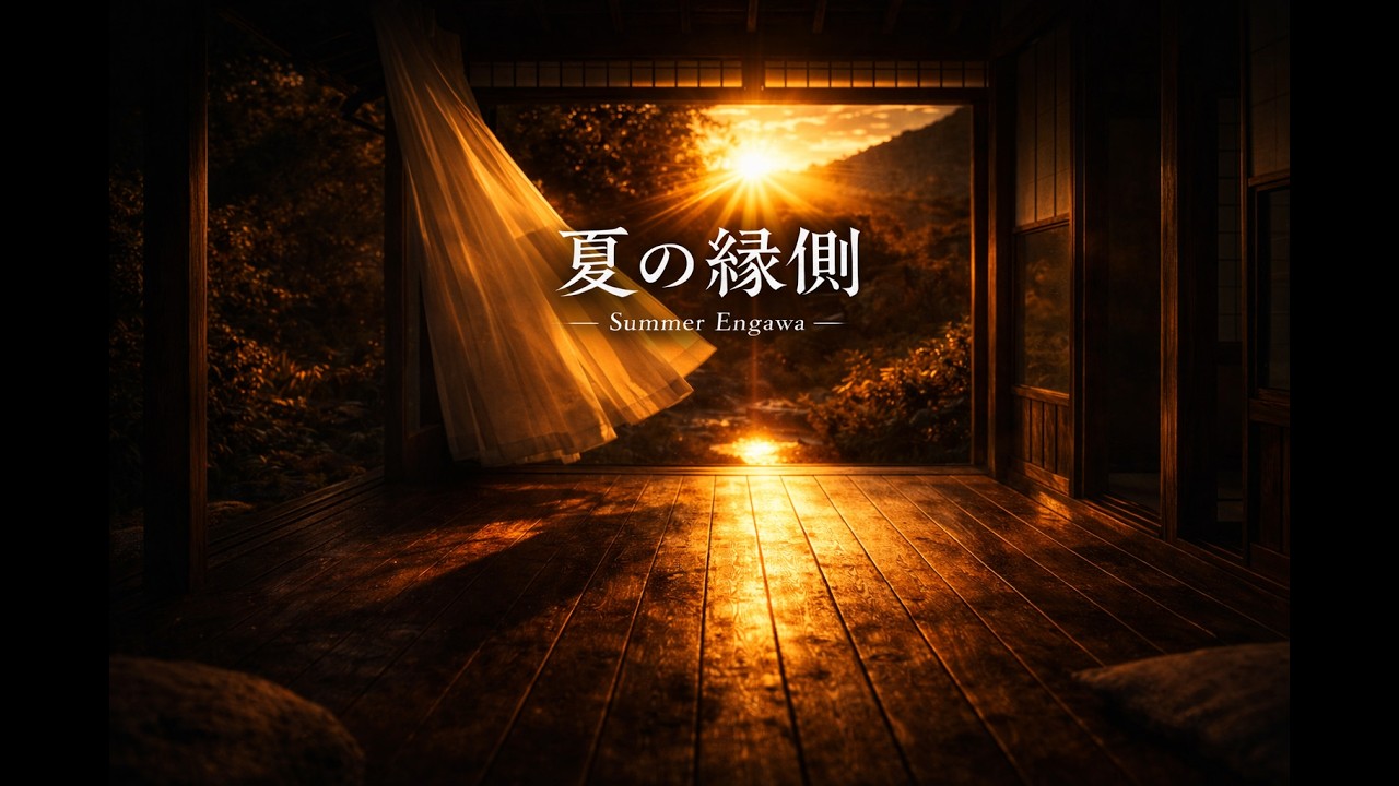 夏の縁側 – 夕暮れの風と風鈴 | Japanese Ambient for Study & Sleep (40 Min)