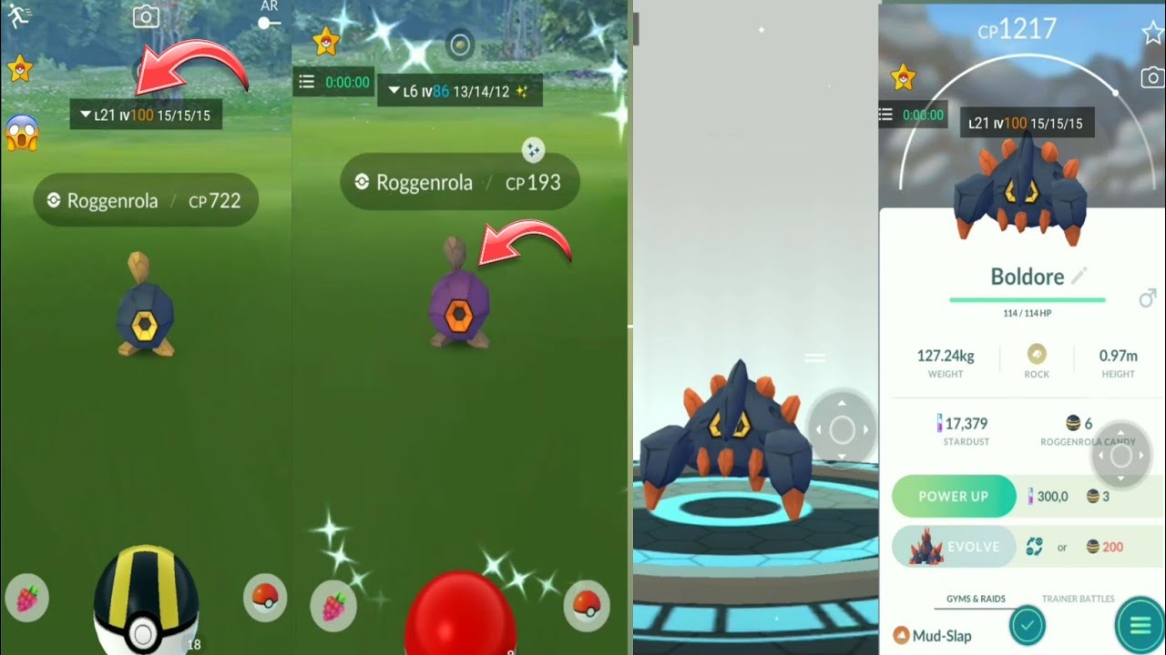 Unlimited Roggenrola Pokemon Encounter | Roggenrola Community Day | Pokemon Go 