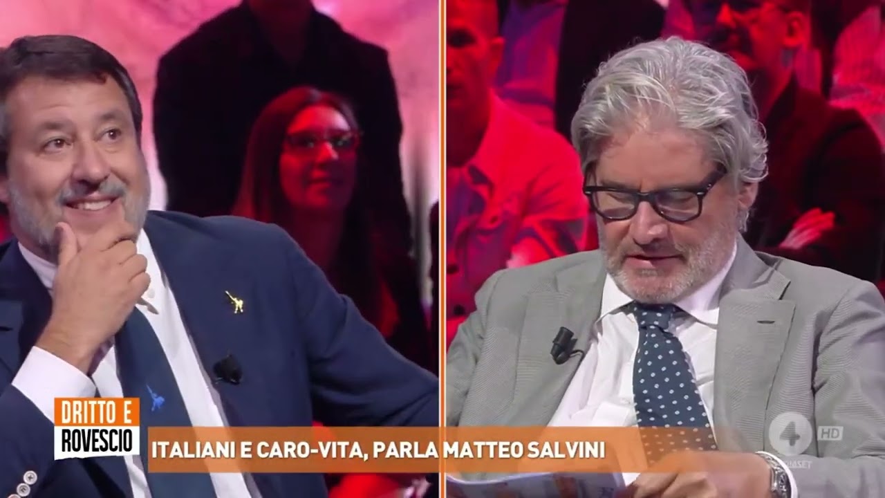 MATTEO SALVINI A DRITTO E ROVESCIO (RETE 4, 11.09.2025)
