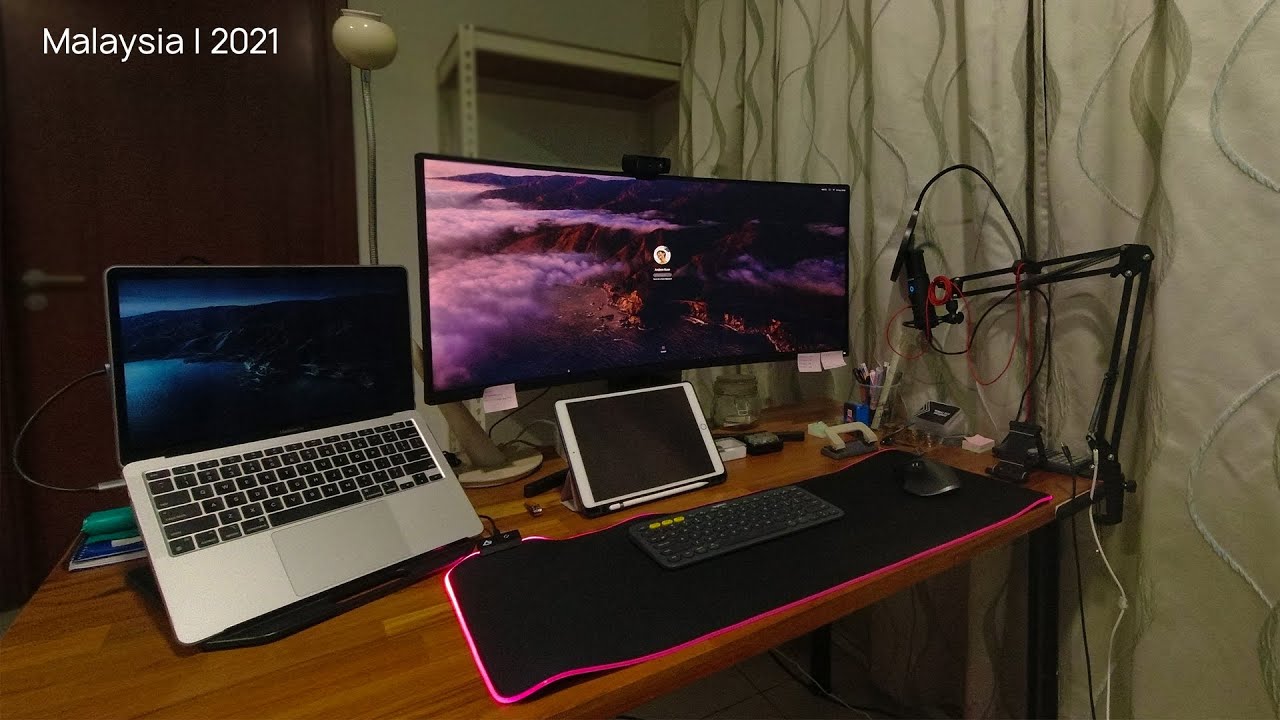 My Productive Work Desk Setup (Malaysia | 2021) - YouTube
