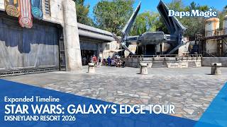 Star Wars: Galaxy's Edge Expanded Timeline Tour | Disneyland Resort 2026 4K 🌌⚔️