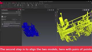 Leica Cyclone 3DR: Alignment of two point clouds that need to be in contact