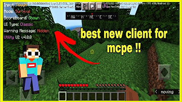 Best new client for Minecraft pe!! || UTILITY UI client V4.0.0