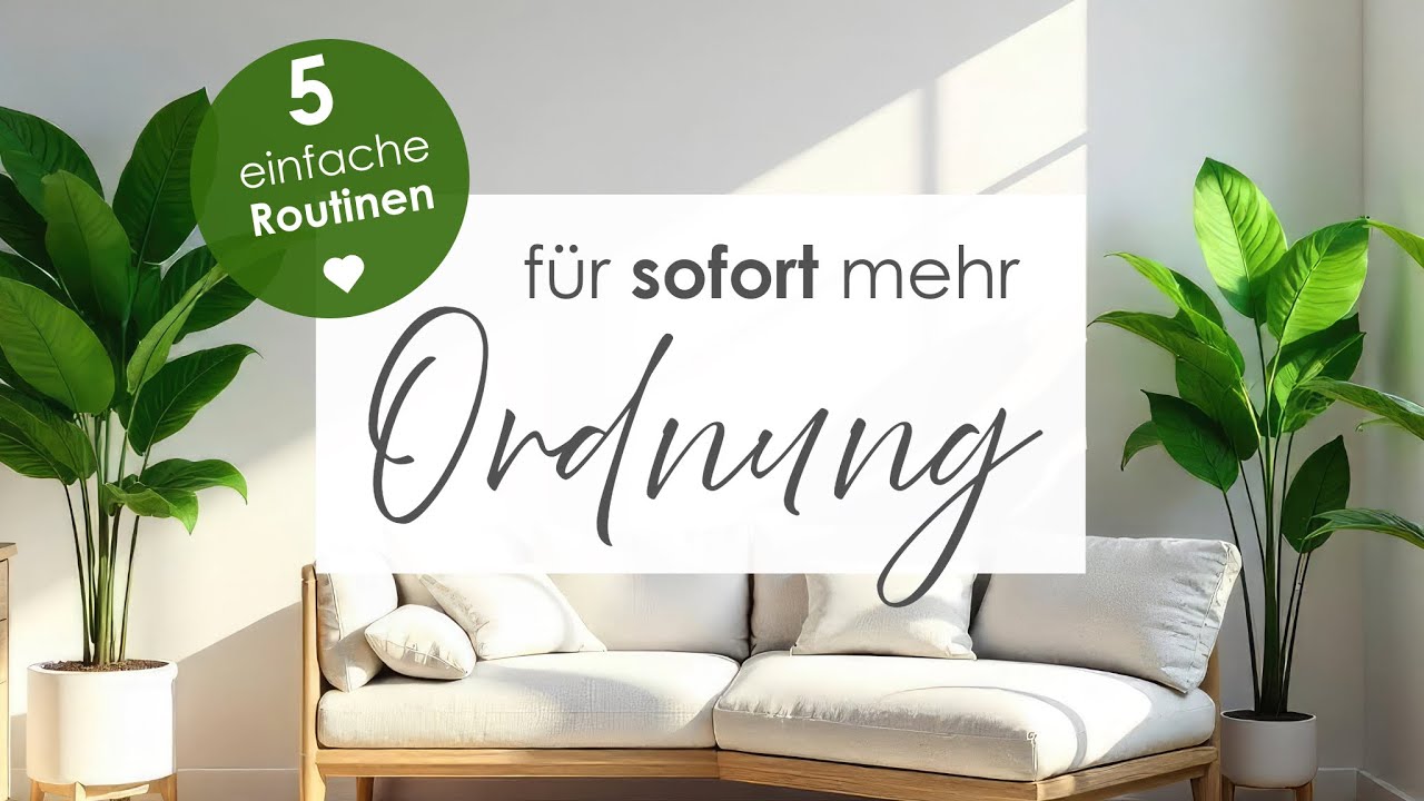 5 Gewohnheiten, die dich 2026 zu einer ordentlichen Person machen