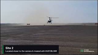 DUST/BLOKR® for Aviation | Comparing airstrip before and after DUST/BLOKR® application
