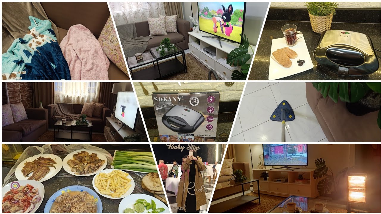 روتيني/ اخواتي فاجئوني احلي مفاجأة/ التنظيف اليومي السريع /جيت ارجع الدفايه 😔/ أكلة ملوحلة ورنجه