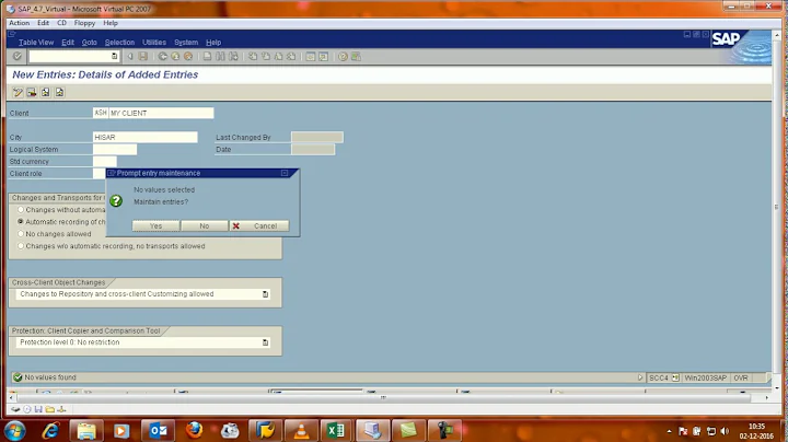 Client Creation in SAP