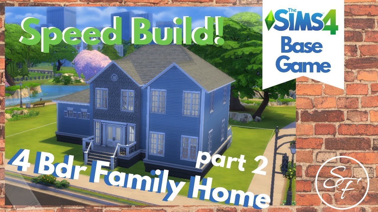 Modern 4 Bedroom FAMILY HOME w/ Basement (furnished) SIMS 4 [BASE