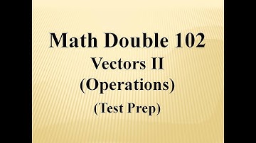 Vector Operations