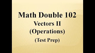 Vector Operations