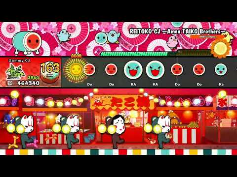 Taiko no Tatsujin: Ns1 . :Reitouko CJ ~Amen Taiko Brothers~/冷凍庫CJ ～嗚呼面太鼓ブラザーズ～ (Normal/ふつう)