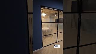 Sliding Doors in Modern Office.#glassdoordesign