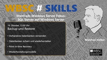 Microsoft SQL Server - Backup und Restore