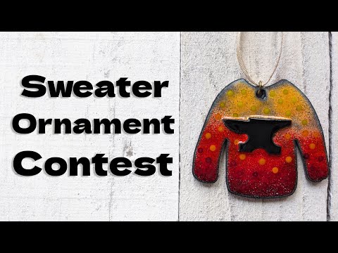 Sweater Ornament CONTEST & Enameling an Ornament!