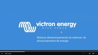 Victron Webinar#1  Dimensionamiento de Sistemas de Almacenamiento de Energia