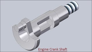 Engine Crank Shaft (Solid Edge Tutorial)