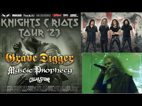 Grave Digger Knights & Riots Tour 2023 German tour w/ Mystic Prophecy and Cellar Stone
