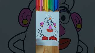 Mrs. Potato Head #short #shorts #coloring #art