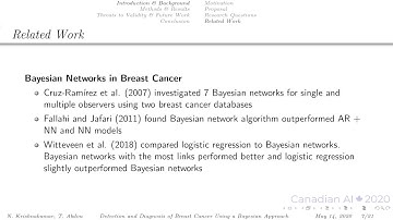 Detection and Diagnosis of Breast Cancer Using a Bayesian Approach