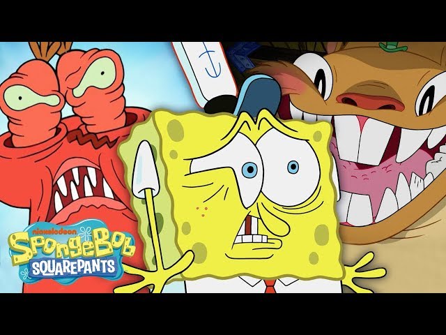 15 Times SpongeBob Was Actually Scary! 😲 | SpongeBob class=