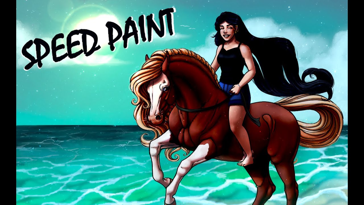 Speed Painting- GIMP - DRAW A HORSE