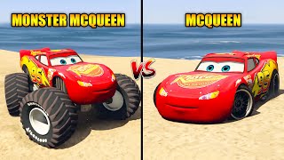 Monster Lightning McQueen Truck  vs  Lightning McQueen car in GTA 5 - which is best?
