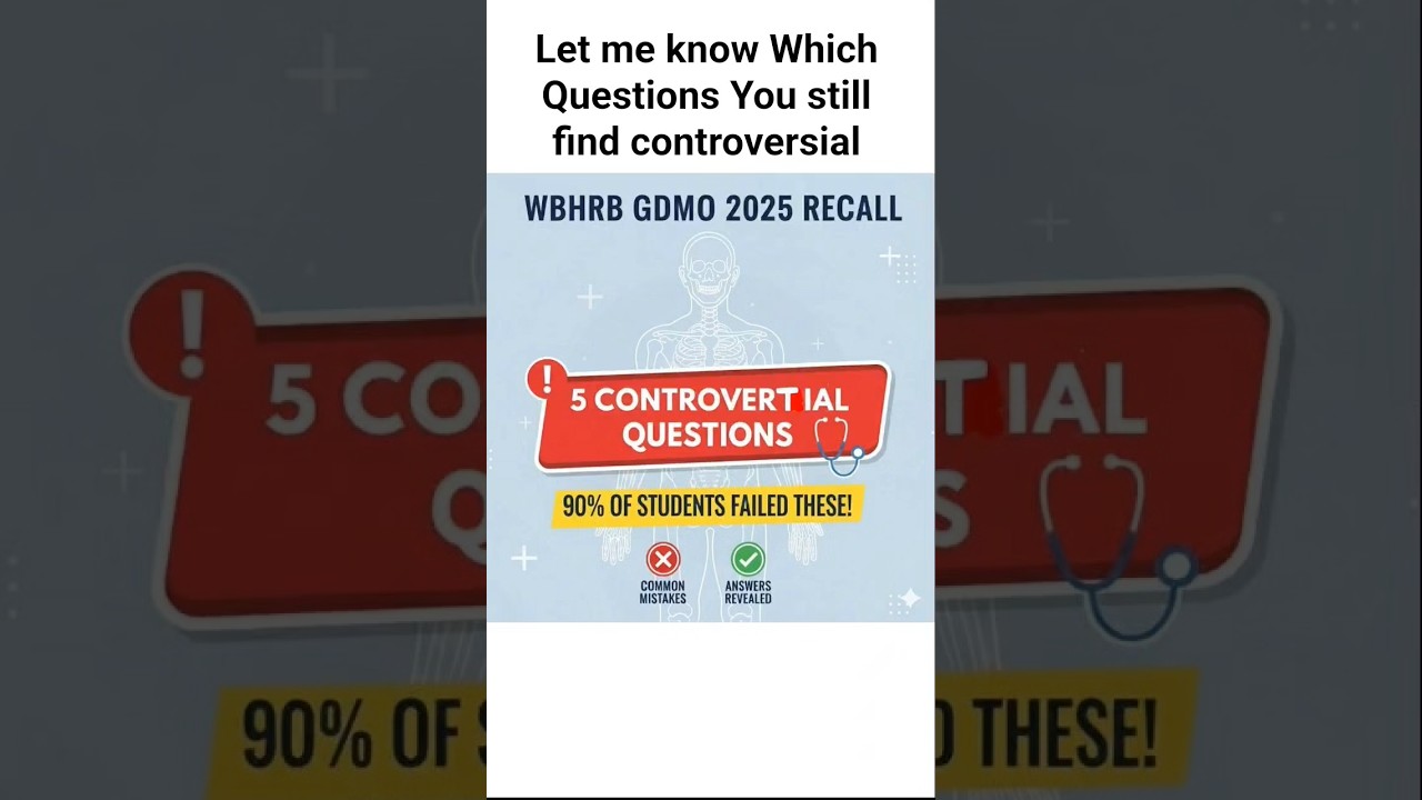 The 5 Most Controversial Questions of GDMO Westbengal 